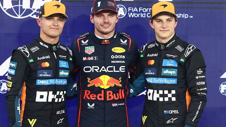 Verstappen beats Norris and Piastri to pole Verstappen beats Norris and Piastri to pole
