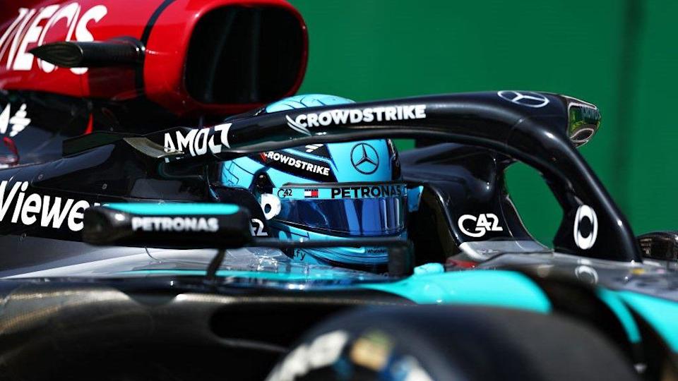 Russell quickest as Bearman crashes with Albon in Mexico Russell quickest as Bearman crashes with Albon in Mexico