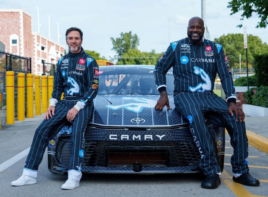 Shaq earns journey for Daytona 500 (kinda), from free-throw line to beginning grid | NASCAR Shaq earns journey for Daytona 500 (kinda), from free-throw line to beginning grid | NASCAR