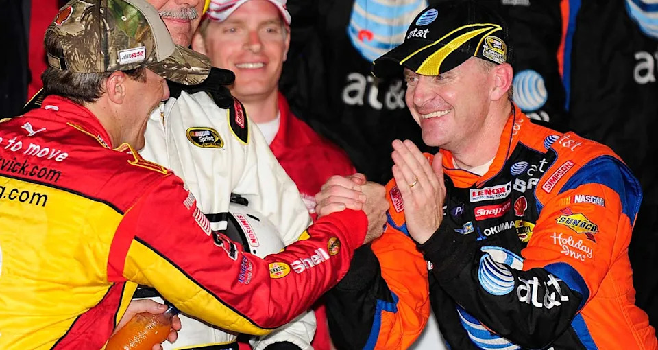 Former teammates Burton, Harvick cherish a shared Corridor of Fame second Former teammates Burton, Harvick cherish a shared Corridor of Fame second
