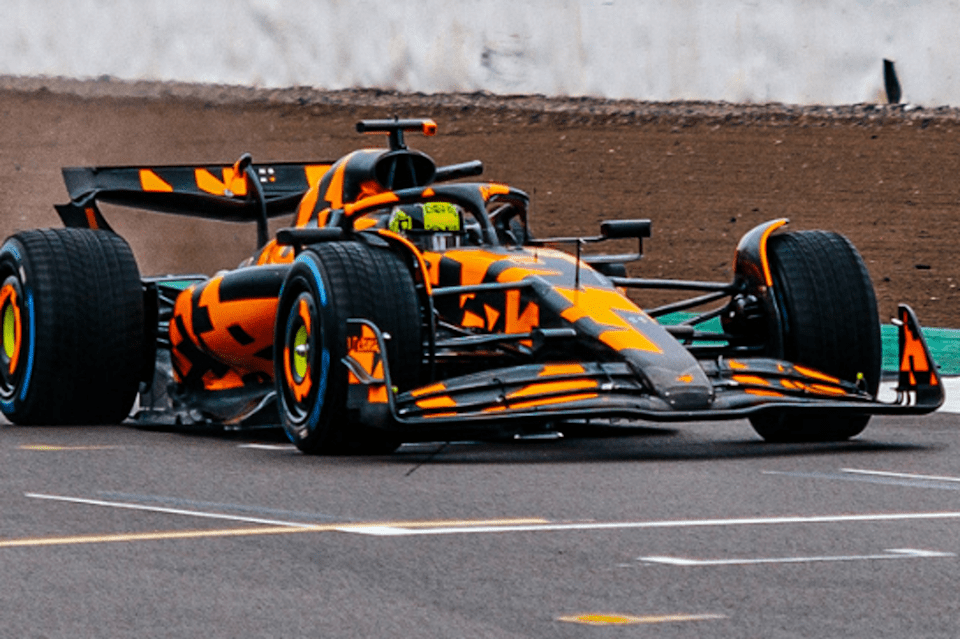 McLaren launch 2025 F1 automotive with particular ‘camouflage’ livery at Silverstone McLaren launch 2025 F1 automotive with particular ‘camouflage’ livery at Silverstone