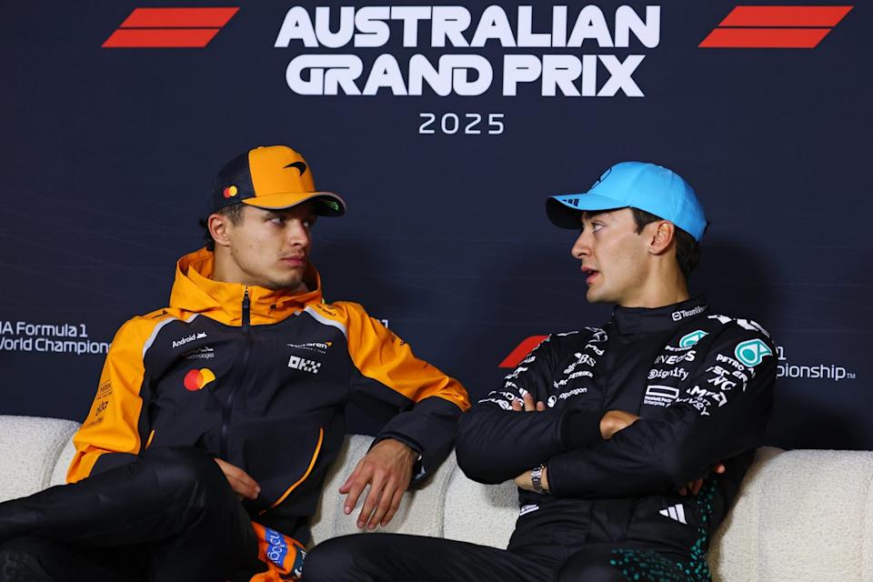 Lando Norris rubbishes intriguing George Russell declare regardless of McLaren victory in Australia Lando Norris rubbishes intriguing George Russell declare regardless of McLaren victory in Australia