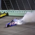 Kyle Larson spins and wins NASCAR Truck race in bid to brush Homestead weekend Kyle Larson spins and wins NASCAR Truck race in bid to brush Homestead weekend