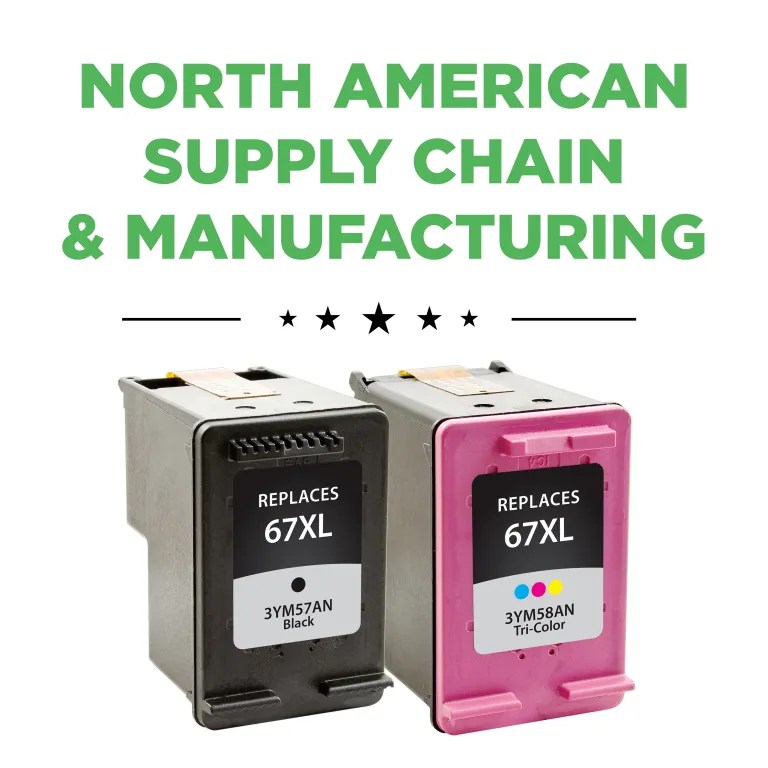 Clover Imaging Remanufactured High Yield Black, Tri-Color Ink Cartridges for HP 67XL 2-Pack