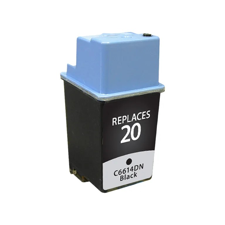 Clover Imaging Remanufactured Black Ink Cartridge for HP 20 (C6614DN)