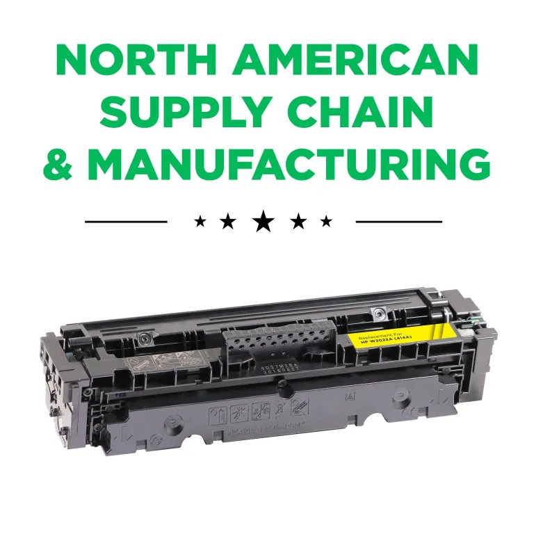 Clover Imaging Remanufactured Yellow Toner Cartridge (Reused OEM Chip) for HP 414A (W2022A)