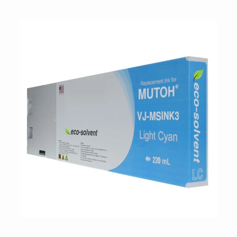 WF Non-OEM New Light Cyan Wide Format Inkjet Cartridge for Mutoh VJ-MSINK3-LC220