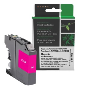 Clover Imaging Remanufactured High Yield Magenta Ink Cartridge for Brother LC203XL Clover Imaging Remanufactured High Yield Magenta Ink Cartridge for Brother LC203XL