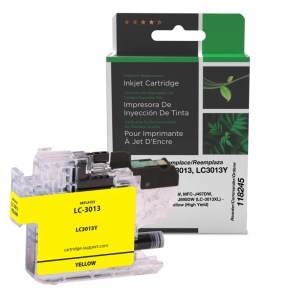 Clover Imaging Non-OEM New High Yield Yellow Ink Cartridge for Brother LC3013 Clover Imaging Non-OEM New High Yield Yellow Ink Cartridge for Brother LC3013