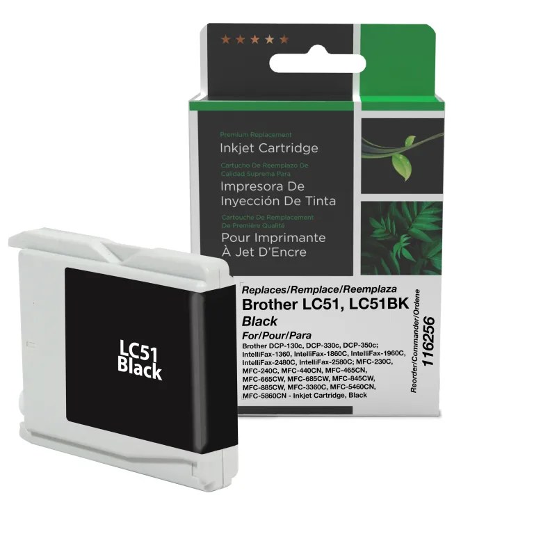 Clover Imaging Remanufactured Black Ink Cartridge for Brother LC51