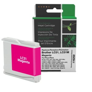 Clover Imaging Remanufactured Magenta Ink Cartridge for Brother LC51 Clover Imaging Remanufactured Magenta Ink Cartridge for Brother LC51