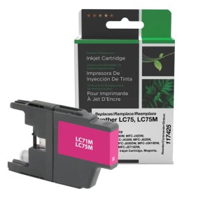 Clover Imaging Remanufactured High Yield Magenta Ink Cartridge for Brother LC71/LC75 Clover Imaging Remanufactured High Yield Magenta Ink Cartridge for Brother LC71/LC75