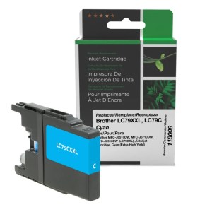 Clover Imaging Remanufactured Extra High Yield Cyan Ink Cartridge for Brother LC79XXL Clover Imaging Remanufactured Extra High Yield Cyan Ink Cartridge for Brother LC79XXL