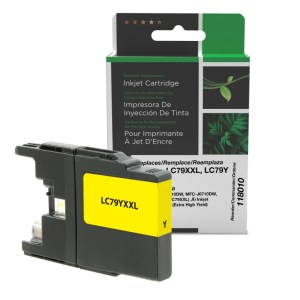 Clover Imaging Remanufactured Extra High Yield Yellow Ink Cartridge for Brother LC79XXL Clover Imaging Remanufactured Extra High Yield Yellow Ink Cartridge for Brother LC79XXL