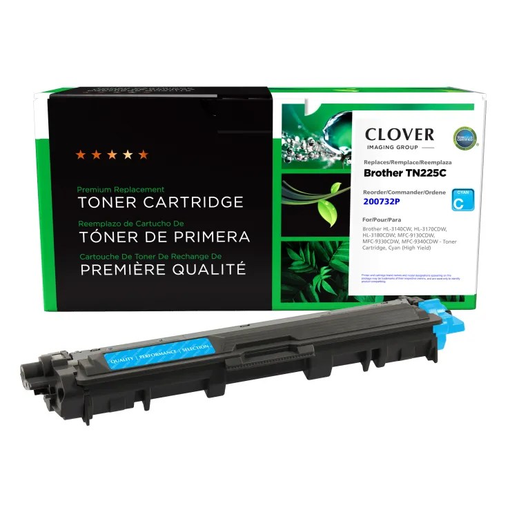 Clover Imaging Remanufactured High Yield Cyan Toner Cartridge for Brother TN225