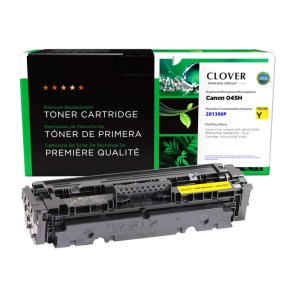 Clover Imaging Remanufactured High Yield Yellow Toner Cartridge for Canon 045H (1243C001) Clover Imaging Remanufactured High Yield Yellow Toner Cartridge for Canon 045H (1243C001)