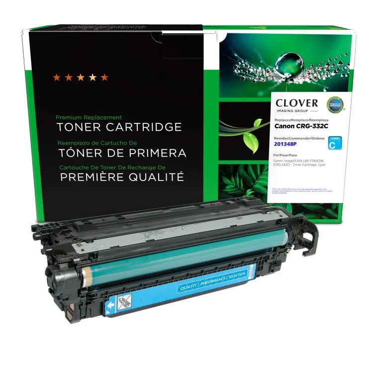Clover Imaging Remanufactured Cyan Toner Cartridge for Canon CRG-332C (6262B012)