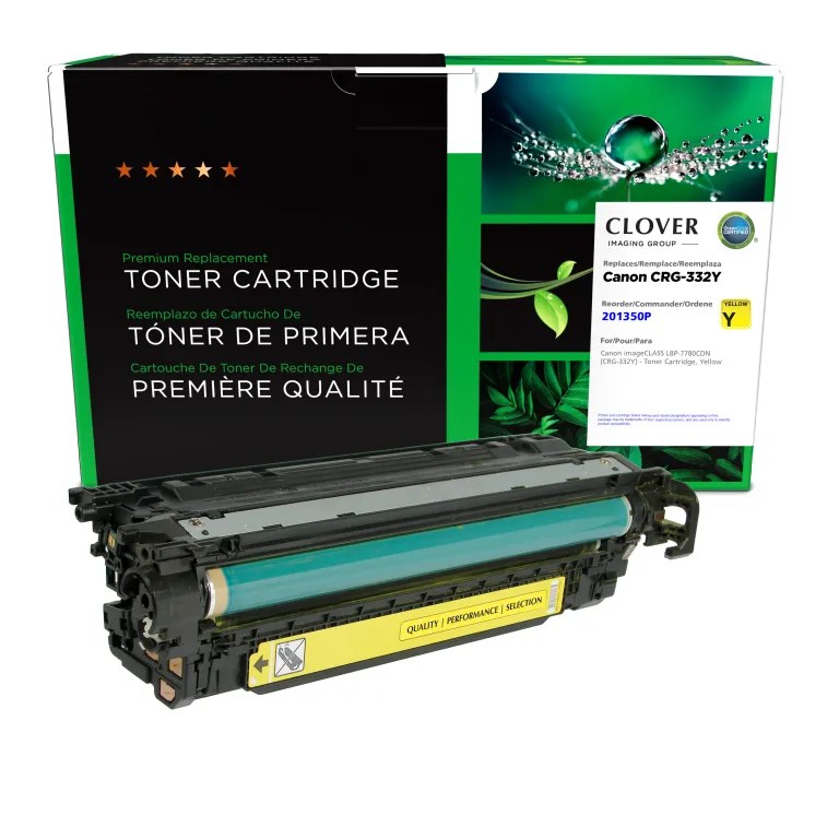 Clover Imaging Remanufactured Yellow Toner Cartridge for Canon CRG-332Y (6260B012)