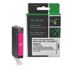 Clover Imaging Remanufactured Magenta Ink Cartridge for Canon CLI-221 (2948B001) Clover Imaging Remanufactured Magenta Ink Cartridge for Canon CLI-221 (2948B001)