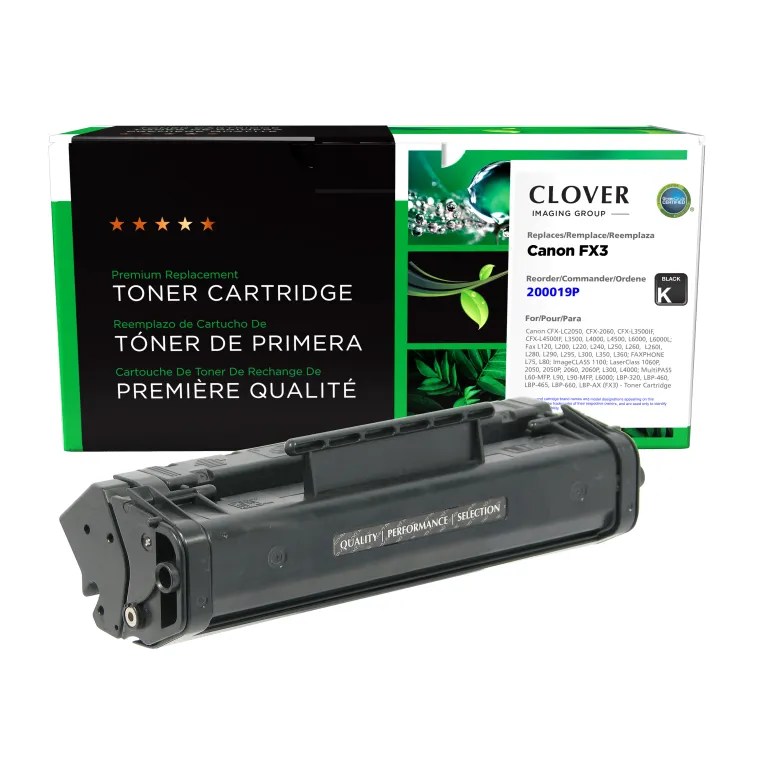 Clover Imaging Remanufactured Toner Cartridge for Canon FX3 (1557A002BA)