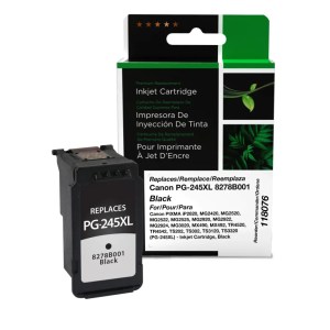 Clover Imaging Remanufactured High Yield Black Ink Cartridge for Canon PG-245XL (8278B001) Clover Imaging Remanufactured High Yield Black Ink Cartridge for Canon PG-245XL (8278B001)