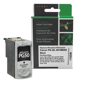 Clover Imaging Remanufactured High Yield Black Ink Cartridge for Canon PG-50 (0616B002) Clover Imaging Remanufactured High Yield Black Ink Cartridge for Canon PG-50 (0616B002)