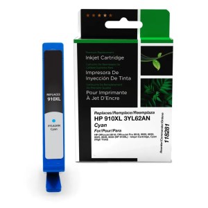 Clover Imaging Remanufactured High Yield Cyan Ink Cartridge for HP 910XL (3YL62AN) Clover Imaging Remanufactured High Yield Cyan Ink Cartridge for HP 910XL (3YL62AN)