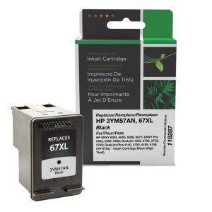 Clover Imaging Remanufactured High Yield Black Ink Cartridge for HP 67XL (3YM57AN) Clover Imaging Remanufactured High Yield Black Ink Cartridge for HP 67XL (3YM57AN)