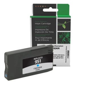 Clover Imaging Remanufactured Cyan Ink Cartridge for HP 951 (CN050AN) Clover Imaging Remanufactured Cyan Ink Cartridge for HP 951 (CN050AN)