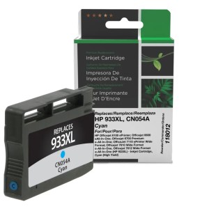 Clover Imaging Remanufactured High Yield Cyan Ink Cartridge for HP 933XL (CN054A) Clover Imaging Remanufactured High Yield Cyan Ink Cartridge for HP 933XL (CN054A)