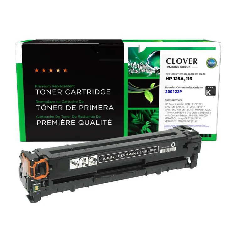Clover Imaging Remanufactured Black Toner Cartridge for HP 125A (CB540A)