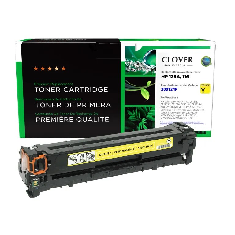 Clover Imaging Remanufactured Yellow Toner Cartridge for HP 125A (CB542A)