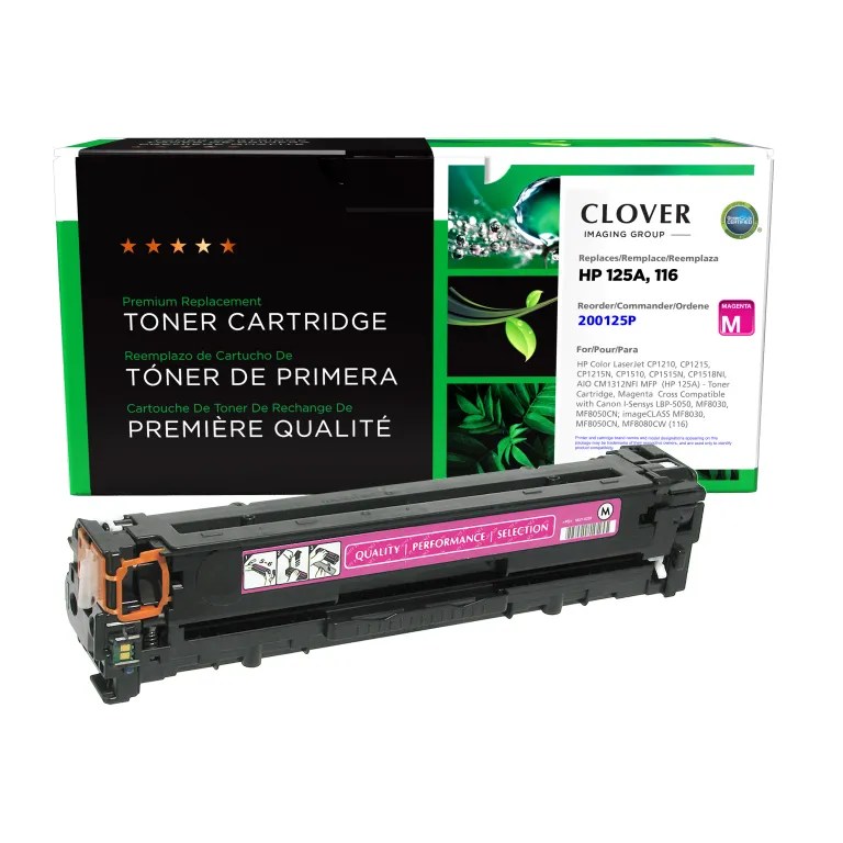 Clover Imaging Remanufactured Magenta Toner Cartridge for HP 125A (CB543A)