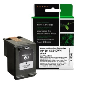 Clover Imaging Remanufactured Black Ink Cartridge for HP 60 (CC640WN) Clover Imaging Remanufactured Black Ink Cartridge for HP 60 (CC640WN)