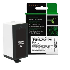 Clover Imaging Remanufactured High Yield Black Ink Cartridge for HP 920XL (CD975AN) Clover Imaging Remanufactured High Yield Black Ink Cartridge for HP 920XL (CD975AN)