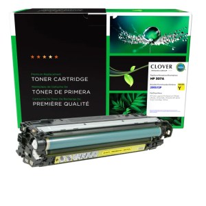 Clover Imaging Remanufactured Yellow Toner Cartridge for HP 307A (CE742A) Clover Imaging Remanufactured Yellow Toner Cartridge for HP 307A (CE742A)