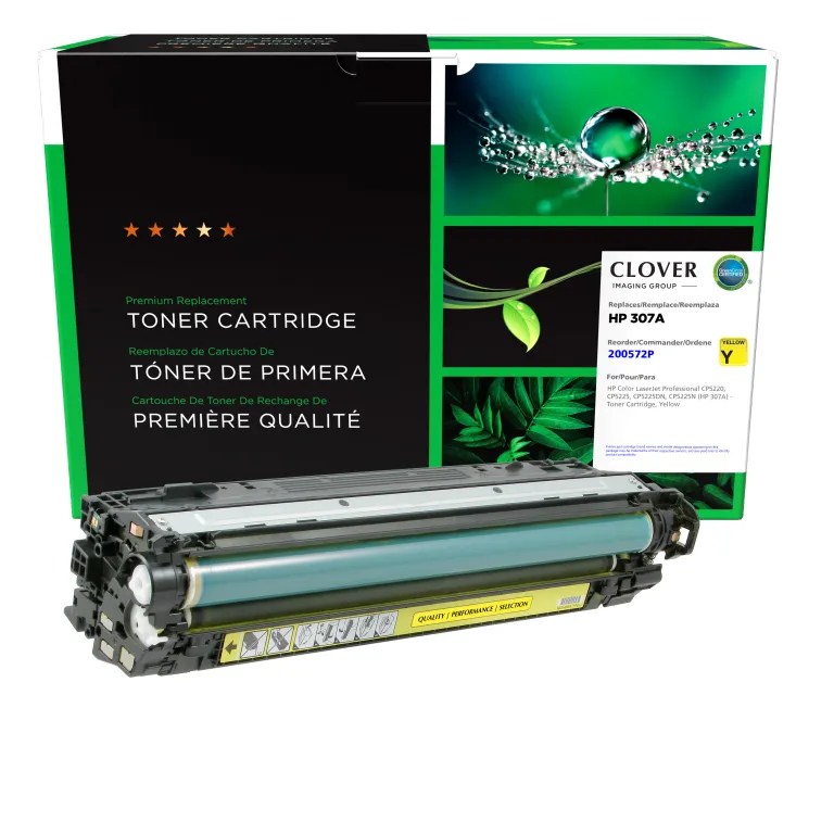 Clover Imaging Remanufactured Yellow Toner Cartridge for HP 307A (CE742A)
