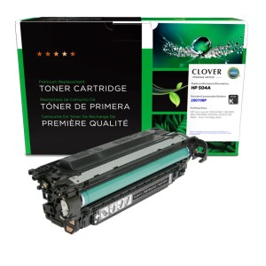 Clover Imaging Remanufactured Black Toner Cartridge for HP 504A (CE250A) Clover Imaging Remanufactured Black Toner Cartridge for HP 504A (CE250A)