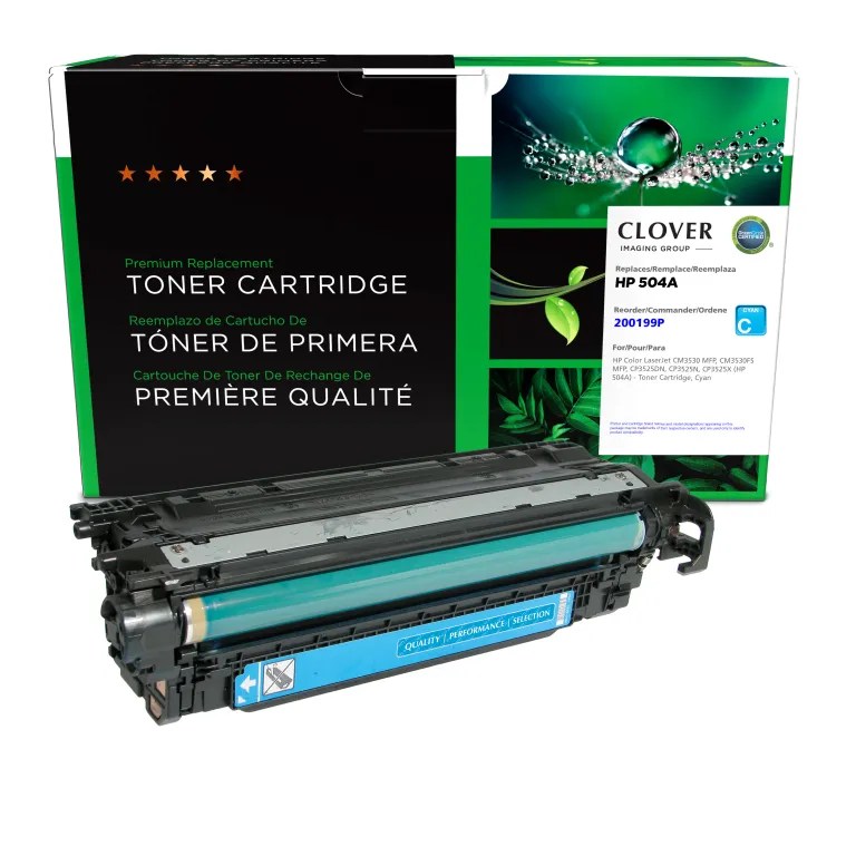 Clover Imaging Remanufactured Cyan Toner Cartridge for HP 504A (CE251A)