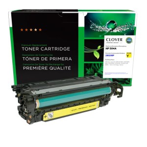 Clover Imaging Remanufactured Yellow Toner Cartridge for HP 504A (CE252A) Clover Imaging Remanufactured Yellow Toner Cartridge for HP 504A (CE252A)