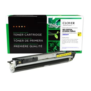 Clover Imaging Remanufactured Yellow Toner Cartridge for HP 126A (CE312A) Clover Imaging Remanufactured Yellow Toner Cartridge for HP 126A (CE312A)
