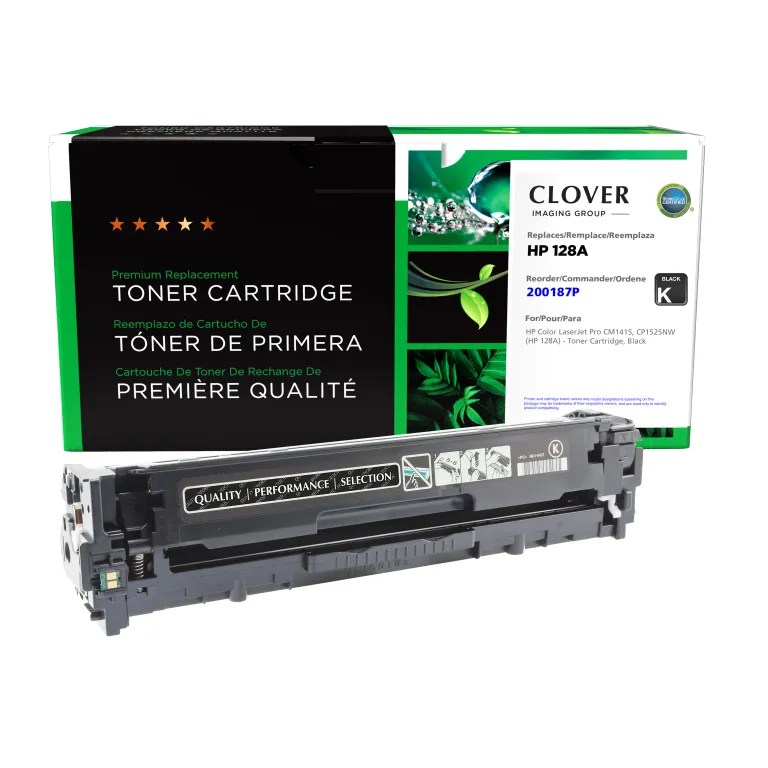Clover Imaging Remanufactured Black Toner Cartridge for HP 128A (CE320A)