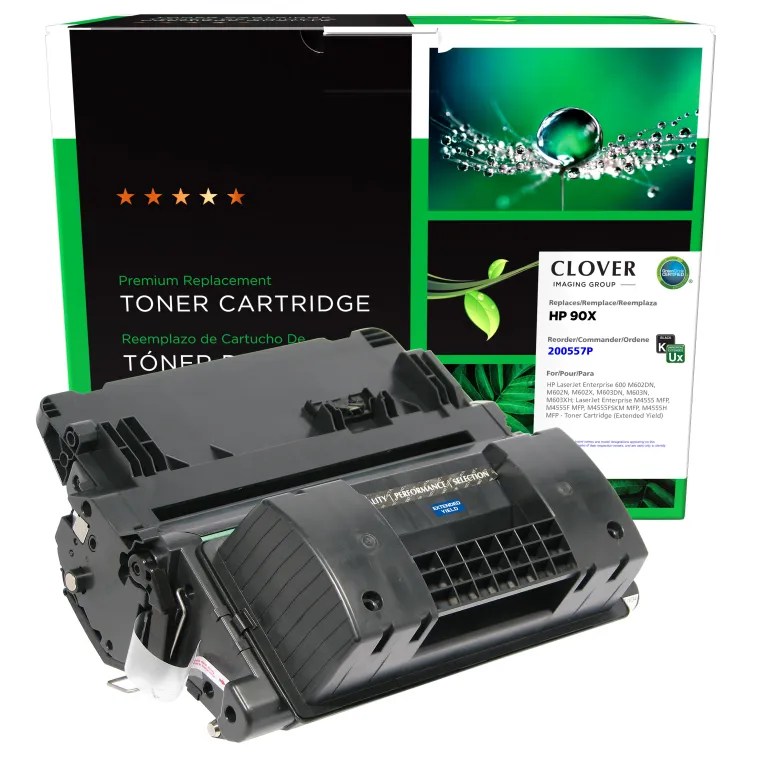 Clover Imaging Remanufactured Extended Yield Black Toner Cartridge for HP CE390X