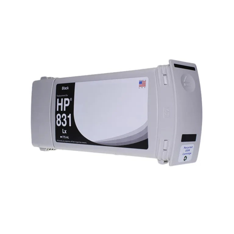 WF Remanufactured Black Wide Format Ink Cartridge for HP 831 (CZ682A)
