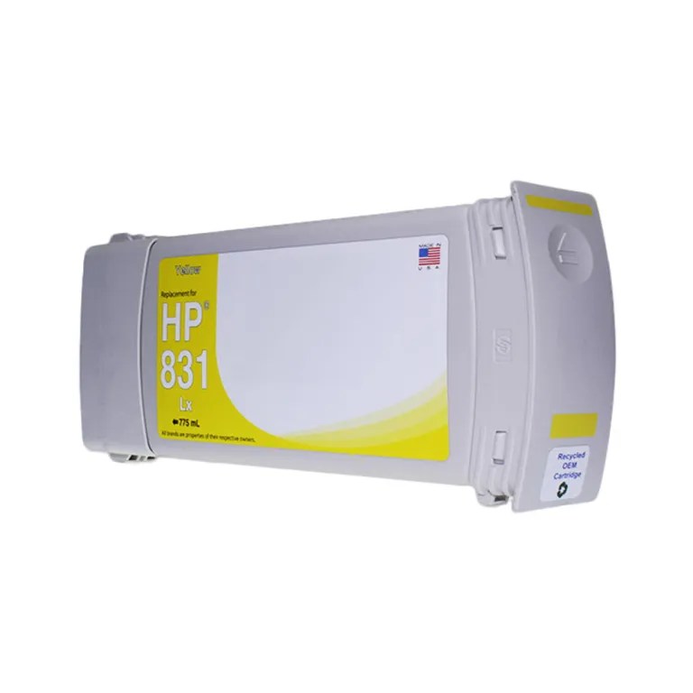 WF Remanufactured Yellow Wide Format Ink Cartridge for HP 831 (CZ685A)