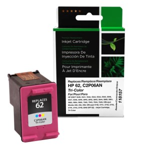 Clover Imaging Remanufactured Tri-Color Ink Cartridge for HP 62 (C2P06AN) Clover Imaging Remanufactured Tri-Color Ink Cartridge for HP 62 (C2P06AN)