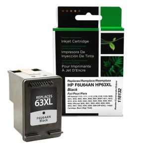 Clover Imaging Remanufactured High Yield Black Ink Cartridge for HP 63XL (F6U64AN) Clover Imaging Remanufactured High Yield Black Ink Cartridge for HP 63XL (F6U64AN)
