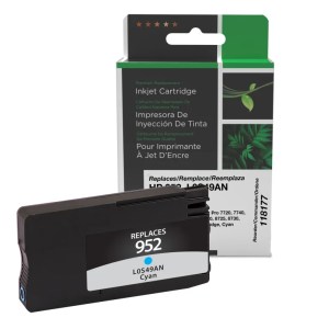 Clover Imaging Remanufactured Cyan Ink Cartridge for HP 952 (L0S49AN) Clover Imaging Remanufactured Cyan Ink Cartridge for HP 952 (L0S49AN)