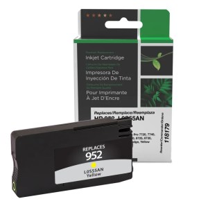Clover Imaging Remanufactured Yellow Ink Cartridge for HP 952 (L0S55AN) Clover Imaging Remanufactured Yellow Ink Cartridge for HP 952 (L0S55AN)
