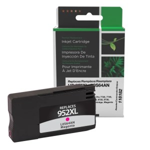 Clover Imaging Remanufactured High Yield Magenta Ink Cartridge for HP 952XL (L0S64AN) Clover Imaging Remanufactured High Yield Magenta Ink Cartridge for HP 952XL (L0S64AN)